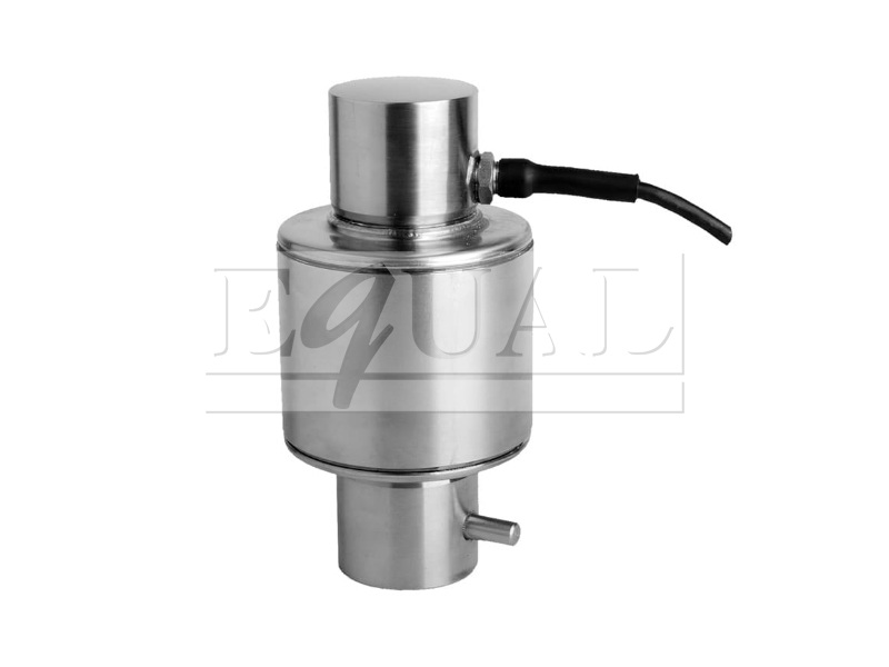 Compression column load cell for weighbridges